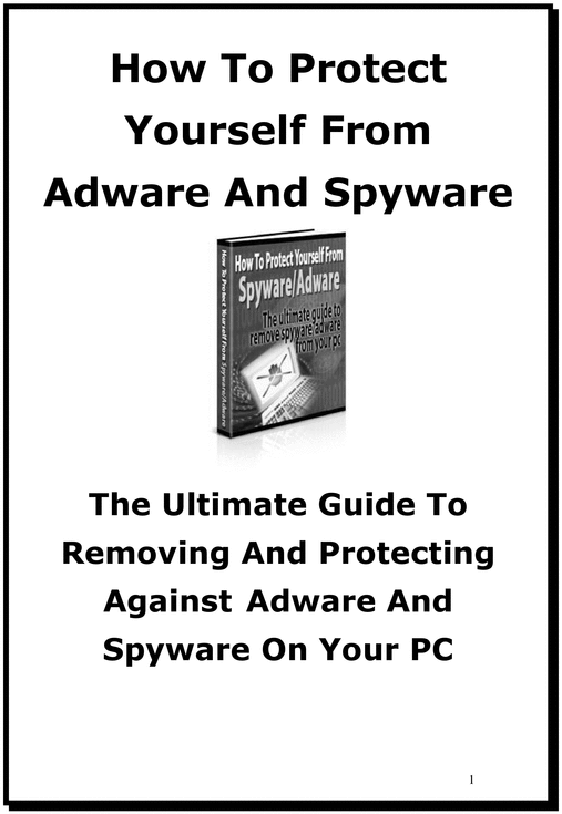 Product picture Dealing with Adware and Spyware